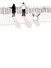 下雪的小山村图片漫画