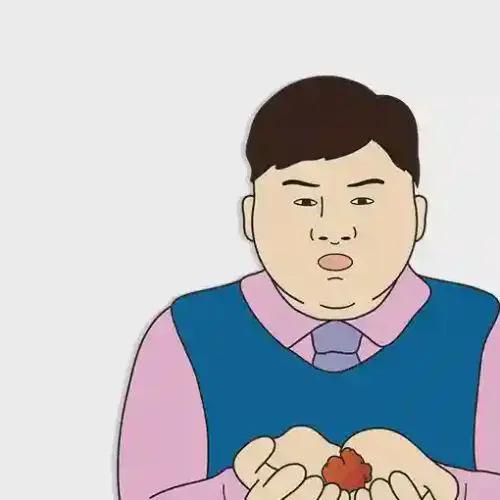 炸鸡块简笔画漫画